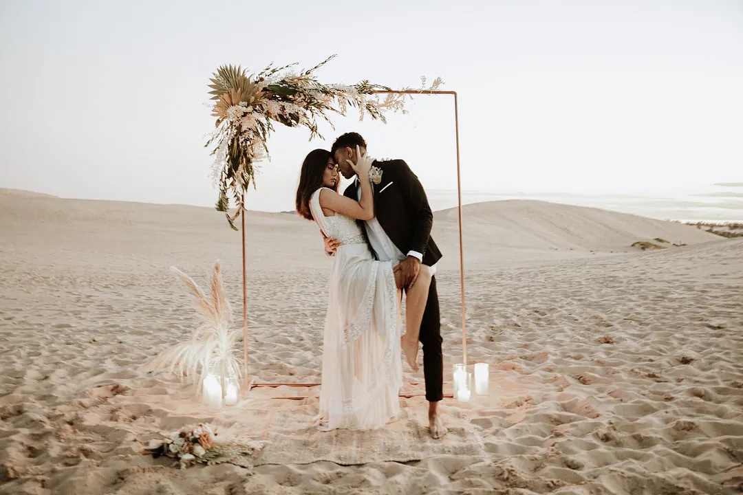 Boho beach clearance bride