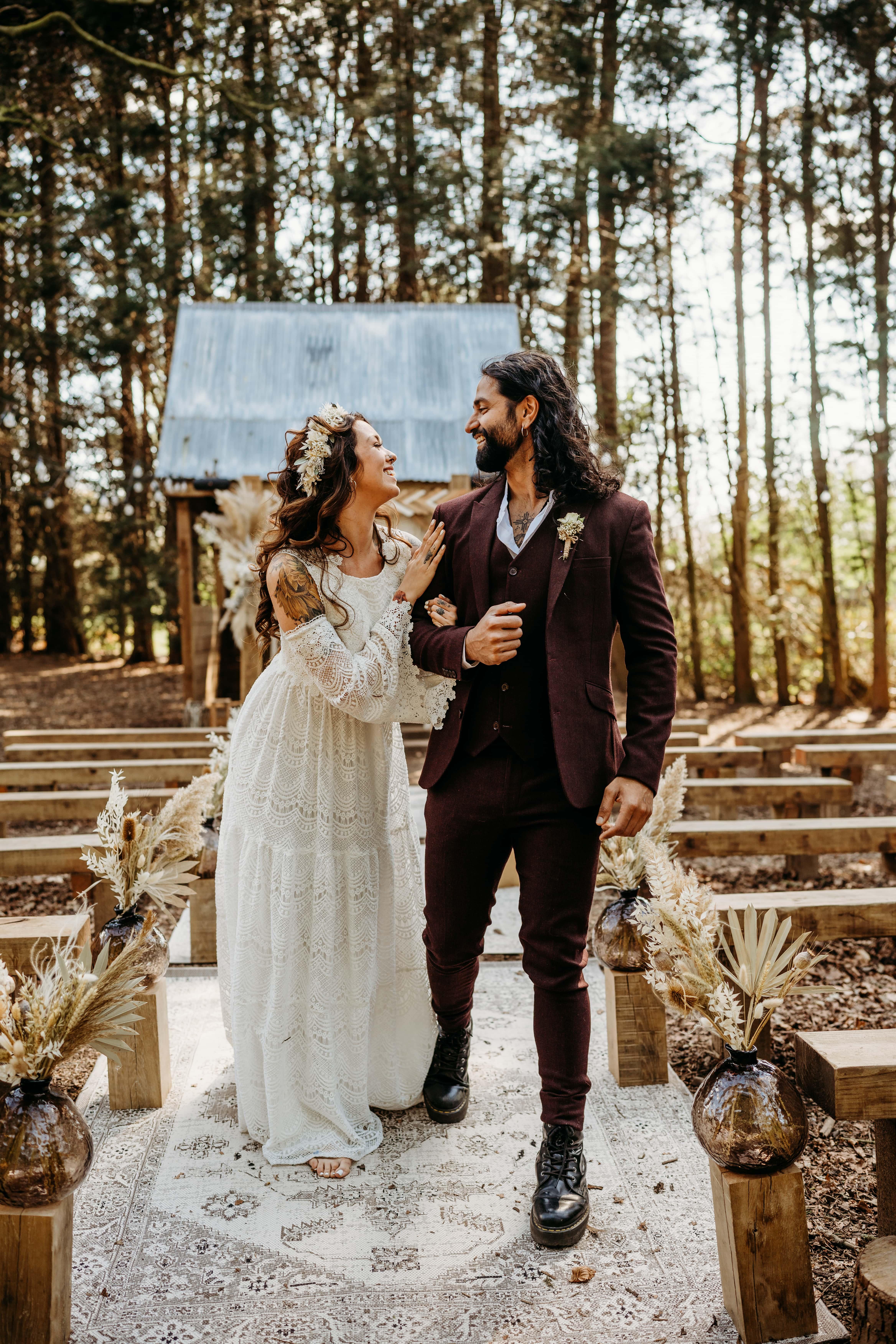 Rustic 2025 bohemian wedding